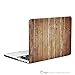 TOP CASE – 2 in 1 Bundle Deal Retina 13-Inch Vertical Wood Texture Rubberized Hard Case + Keyboard Cover MacBook Pro 13