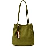 Suede Tote Bag for Women Suede Hobo Bags Slouchy Shoulder Handbag Vintage Purse Satchel Bags Travel College Tote Bag