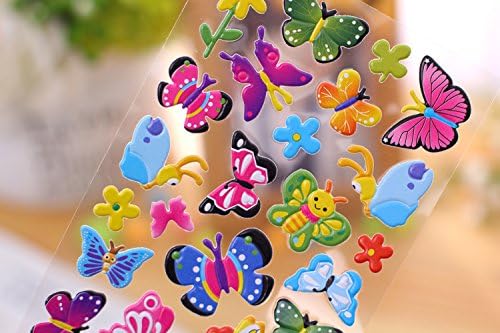 Children's cartoon animation three-dimensional bubble stickers(6PC)