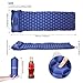 INTEY Inflatable Sleeping Pad with Pillow and Air-Cells Design Lightweight 2.4 inch Compact Mat for Hiking Camping Backpacking