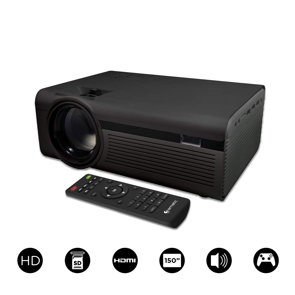 Ematic EPJ580B - Proyector de Cine Multimedia (150 Pulgadas ...