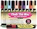 Chalk This Way Earthy Liquid Ink Markers - 10 Pack. Great For Chalkboards, Store Signs, Message Boards & Labels, Scrapbooking, Childrens Drawing Chalks