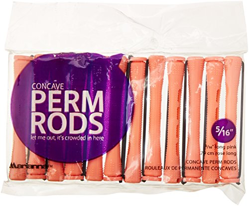 Marianna Long Pink Perm Rods, 12 Count