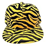 Orange & Black Tiger Print Snapback