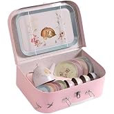 Metal Tea Party Play Set The Rosalies Suitcase by Moulin Roty