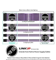 LINKUP - AVA 30cm PSU Cable Extension Sleeved