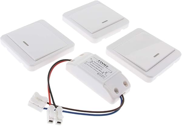 Interruptor de Luz Lmpara Control Remoto Inalmbrico LED Bombilla 433 MHz Smart Home