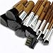 FEIYAN Makeup Brush Set Premium Synthetic Kabuki Cosmetics Eye Face Lip Foundation Blending Blush Powder Liquid Cream Brush Kit (11pcs Bamboo)