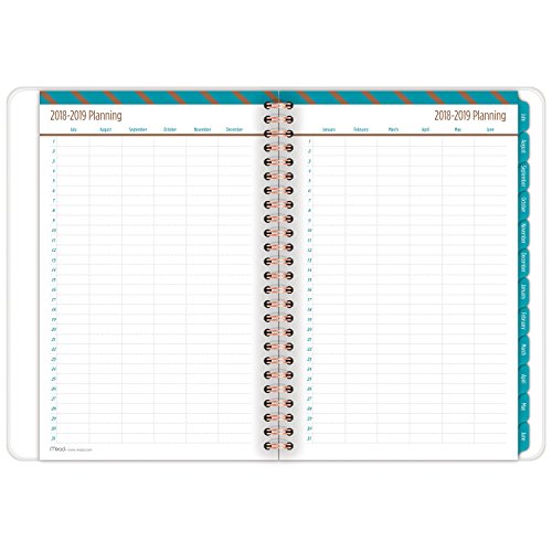 image for Mead Academic Weekly / Monthly Planner, July 2018 - June 2019, 5-1/2