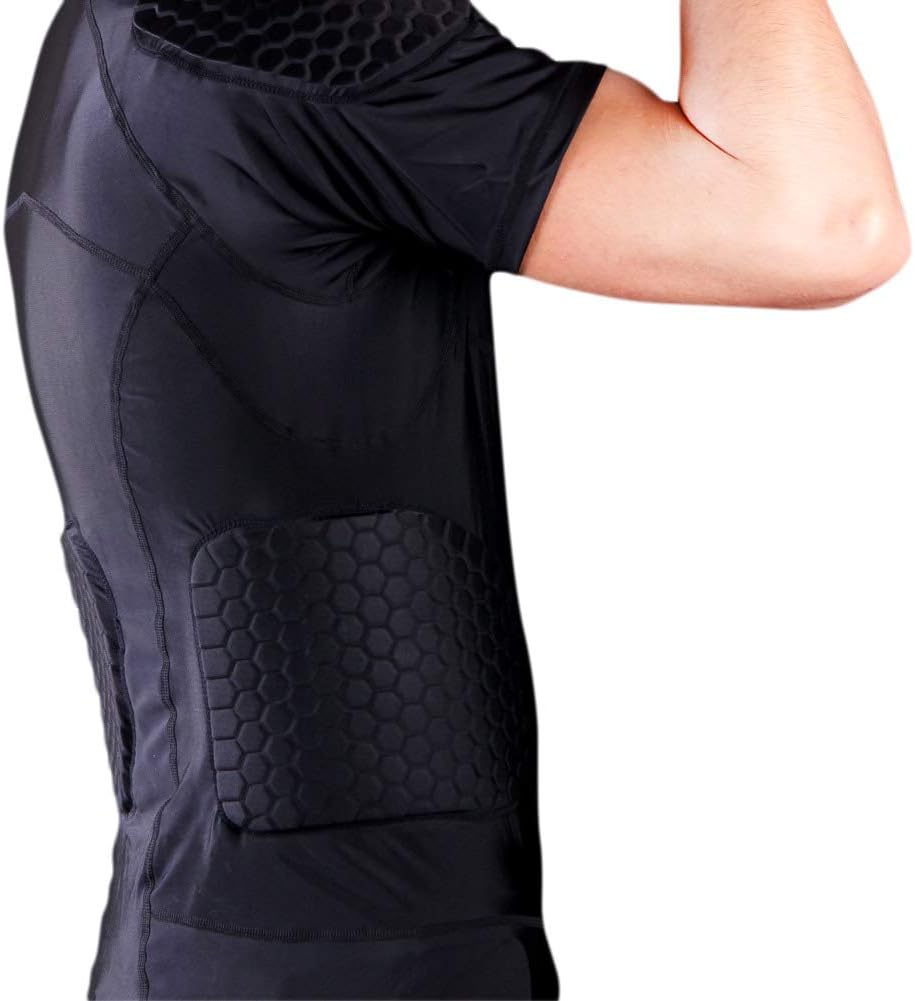 Men's Padded Compression Set Protector for Football Baseball Soccer Basketball Bike Rugby Paintball Snowboard Ski Volleyball Training : Sports & Outdoors