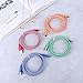 OKRAY Android Charger Cable, 4 Pack 6ft Micro USB Cable Nylon Braided Sync Charging Cord Compatible Android, Samsung Galaxy J3 J7 S6 S7 Edge, Tablet, LG, HTC, Nexus, Sony (Orange, Blue, Red, Green)