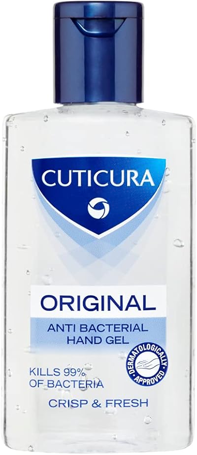 Cuticura Original Anti Bacterial Hand Gel 100ml 6 Pack Kills 99% Bacteria Gentle