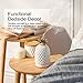 Design Accents Essential Oil Diffuser - Aromatherapy Ceramic Home Decor Cover Aroma Diffuser 100ml, White