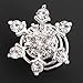 Yantu 10pcs Clear Crystal Snowflake Bridal Hair Pins Swirl Hair Twists Coils Spirals Hair Pin Clip Accessories