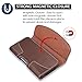 Premium Horizontal Leather Case, LUXMO Genuine Leather Pouch Holster with Magnetic Closure and Belt Clip for iPhone 8 Plus 7 Plus 6s Plus 6 Plus Galaxy S6 S7 Edge (Brown)