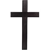 11 Inch Wall Mounted Jesus Cross Rustic Wooden Crucifix for Christian Decor Black Holy Jesus Cross for Weddings Party Meditat