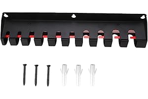 OPPWONG Pry Bar Holder, Magnetic Wall Mount Design Locking Mechanism No Assembly Tool Holder with Heavy Duty Metal Constructi