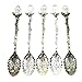 C-Pioneer 5pcs Retro Luxury Palace Carved Coffee Tea Mini Spoon Eco-Friendly