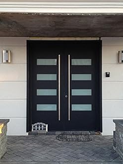 10432 Belle Modern Stainless Steel Sus304 Entrance Entry Commercial Office Store Front Door Handlesets Timber Wood Door Pull Push Handles Double-sided (36 Inches /900x32mm)