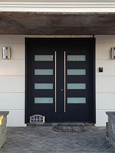 10432 Belle Modern Stainless Steel Sus304 Entrance Entry Commercial Office Store Front Door Handlesets Timber Wood Door Pull Push Handles Double-sided (36 Inches /900x32mm)