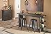 Ashley Furniture Signature Design - Lamoille Counter Dining Table w/ Shelves - Contemporary - Dark Charcoal Gray