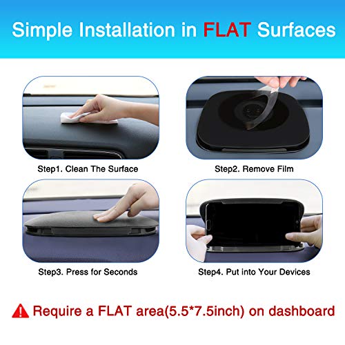 Car Phone Holder Dashboard, Cell Car Phone Mount, Durable Dash Cell Phone Holder for Car Cradle Compatible for iPhone 11 Pro Max XS XR X 8 8+ 7 7+ 6 Samsung Galaxy Note 10 S10 Smartphones and GPS Car Phone Holder Dashboard, Cell Car Phone Mount, Durable Dash Cell Phone Holder for Car Cradle Compatible for iPhone 11 Pro Max XS XR X 8 8+ 7 7+ 6 Samsung Galaxy Note 10 S10 Smartphones and GPS