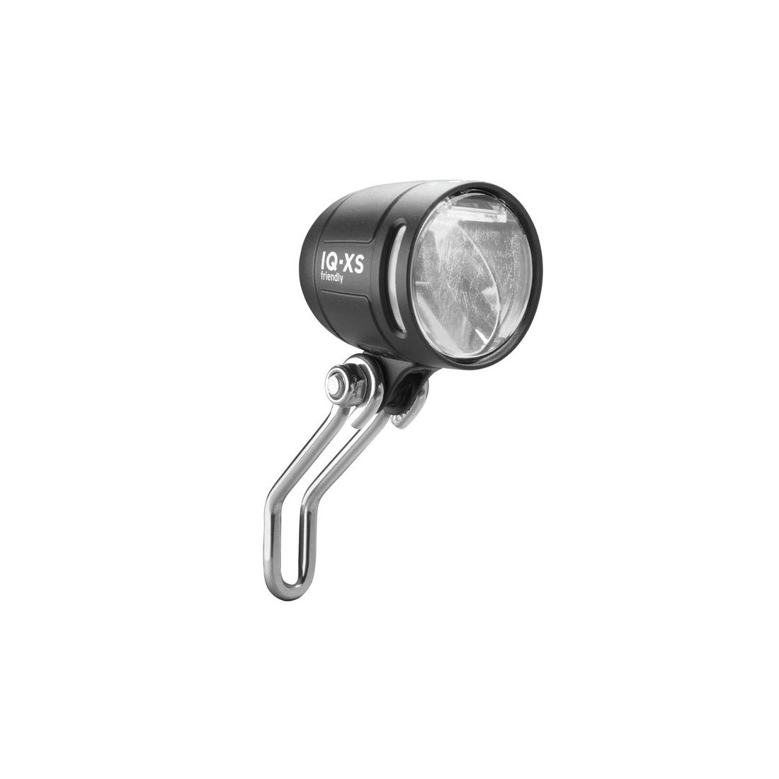 busch+müller Unisex - Adult Lumotec Iq-xs Friendly T with Stand and Daytime Running Light Front Light, Black, One Size