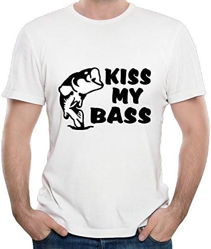 Men's Kiss My Bass O-Neck Short Sleeve Fashion T-Shirt
