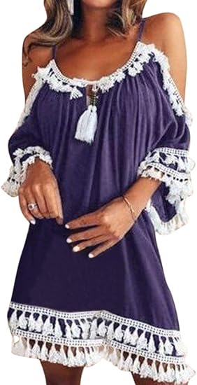 Amazon Plus Nao プラスナオ チュニックワンピース オフショルダーワンピース ミニ丈 レディース 半袖 Aライン トップス キャミソールワンピース ワンピース チュニック 通販