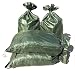 Intock Sandbags | Military Grade Empty Dark Green Woven Polypropylene Heavy Duty Sand Bags | With Strong Drawstring Closure Ties | 4000 Hrs Of UV Protection | 14" x 26" Size | 50 Lbs Capacity | 20 Pcs primary