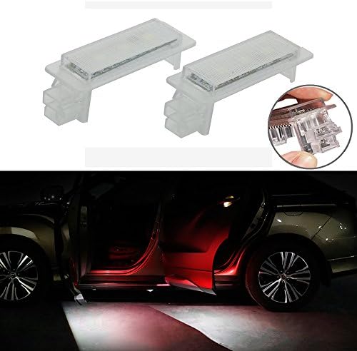 Car LED Door Warning Lamp Flashing Strobe Welcome Light Easy Installation Accessories Red(flash)+White For BMW 1 3 5 7 E F M X Z GT MINI Series