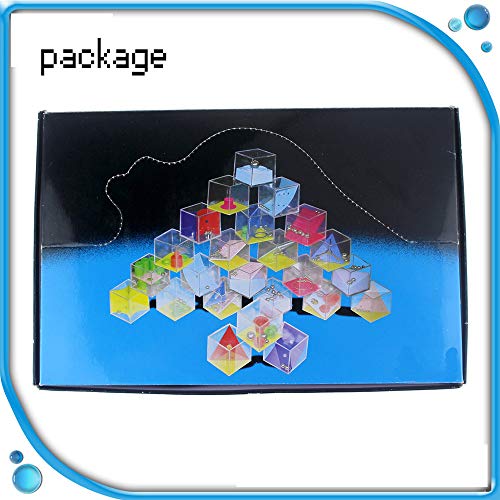 Wekity Party Favors, Brain Game 24PCS Maze Puzzle Box 3D Three-Dimensional Ball Maze Funny and Cool Brain Teasers for Kids - Safe for Boys, Girls, Teens (Package 1) - Thumbnail 7