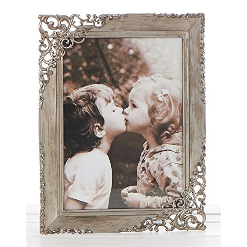 Vintage Style Ornate Rustic Metal Lace Photo Frame 5 x 7 New Boxed