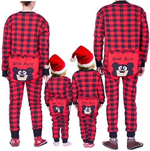 Christmas Family Matching Onesies Pajamas Adult Kids and Infant Pajamas Xmas Holiday Sleepwear One-Piece Nightwear