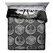 Star Wars Ep 8 Epic Poster Full/Queen Comforter - Reversible Bedding features Rey, Finn, Poe, Kylo Ren, Luke Skywalker, Leia, BB-8, C3-PO, R2-D2 & Chewbacca (Offical Star Wars Product)