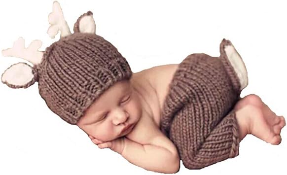 newborn crochet deer outfit