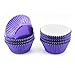 Gifbera Purple Foil Cupcake Liners - Standard Size Metallic Muffin Baking Cups/Cases, 200-Count