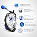 Full Face Snorkel Mask with Camera Mount, Anti-Leak Anti-Fog, 180 Panoramic View New Experience for Snorkeling, Diving, Outdoor, Swimming, Adult