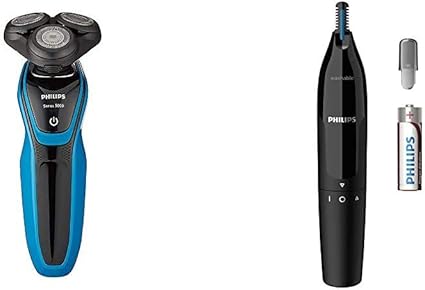 Amazon セット商品 フィリップス 5000シリーズ メンズ ウェット ドライ電気シェーバー S5050 05 フィリップス ノーズエチケットカッター 鼻 耳 Nt1650 17 Philips フィリップス ホーム キッチン 通販