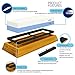 Knife Sharpening Stone 2-in-1 Grit 1000/6000 Waterstone | Best Whetstone Sharpener | Non-Slip Bamboo Base & Angle Guide