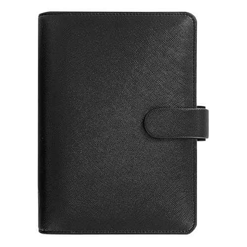 Filofax Saffiano Organizer, Personal Size, Black - Cross-Grain, Leather-Look, S…