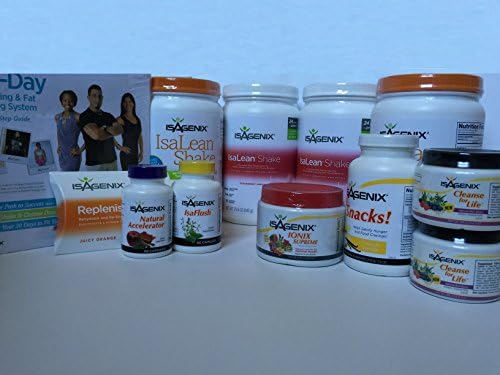 Isagenix 30 Day Weight Loss System with 2 Strawberry Cream, 2 Creamy French Vanilla Shake