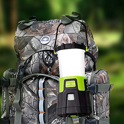 EULOCA Campinglampe 1200LM CREE LED wiederaufladbare wasserdicht Camping Laterne mit 4400 mAh Powerbank,4 Helligkeiten… – Bild 8