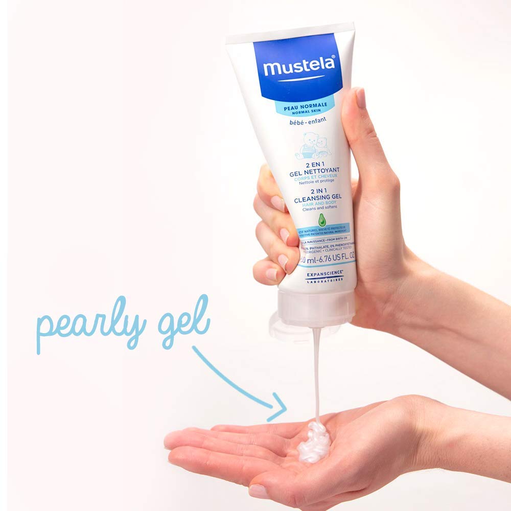 mustela 2 in 1 cleansing gel