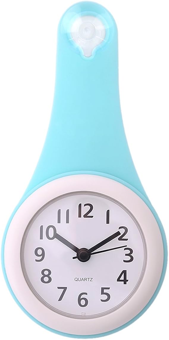 Lingxuinfo Wall Clock, Household Bathroom Waterproof Small