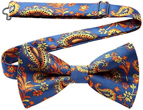 Enlision Pre-Tied Bow Tie Floral Adjustable Formal Bowties Neck Tie for Men & Boys