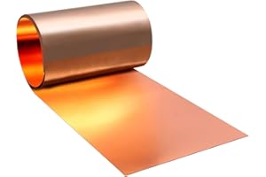 Uxney Copper Sheet Roll,Copper Flashing Roll 1000x150x0.3mm(LxWxT) Applicable to Various House Repair and DIY Projects