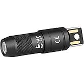 OLIGHT IMINI 2 Tiny Rechargeable Keychain Flashlight, 50 Lumens Portable Quick-Release Mini Flashlights with Magnetic Base, I
