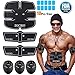 zociko ABS Stimulator Muscle Toner, Abdominal Toning Belt Portable Muscle Trainer Body Muscle Fitness Trainer 6 Modes & 10 Levels Simple Operation for Abdomen/Arm/Leg Training Men Women