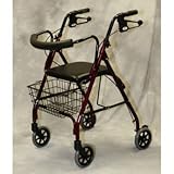 Medline MDS86810B Deluxe Rollators, Blue